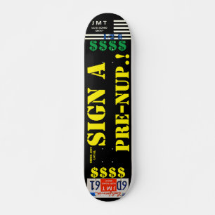 Skateboard SIGNER UN PLAN PRE NUP 7 3/4" Patinage