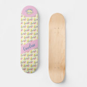 Skateboard S'il gonfle le surf rose girly (Recto)