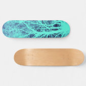 Skateboard Silhouette d'arbre vert (Horz)