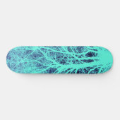 Skateboard Silhouette d'arbre vert (Horz)