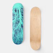 Skateboard Silhouette d'arbre vert (Recto)