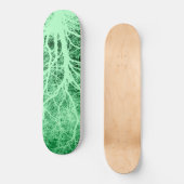 Skateboard Silhouette d'arbre vert (Recto)