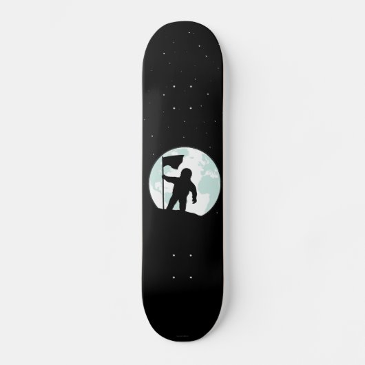 Skateboard Silhouette d'astronaute (Recto)