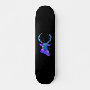 Skateboard Silhouette de cerf pourpre