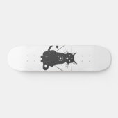 Skateboard Silhouette de chat magique - Choisir la couleur de (Horz)