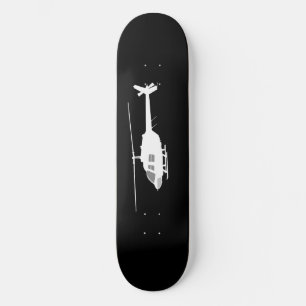 Skateboard Silhouette de coupe d'hélicoptère noir