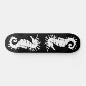 Skateboard Silhouette de la Créature de la Mer - Hippocampes (Horz)