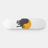 Skateboard Silhouette de lion - Choisir la couleur arrière - (Horz)
