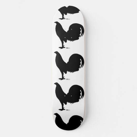 Skateboard Silhouette du coq Gamecock (Recto)