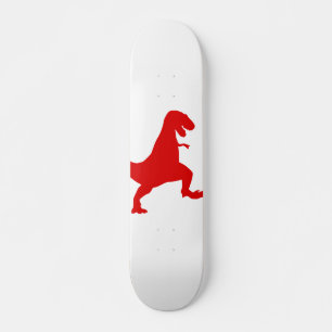 Skateboard Silhouette illustration of a tyrannosaure rex