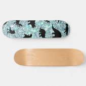 Skateboard silhouette requin requin pente de baleine Éperche  (Horz)