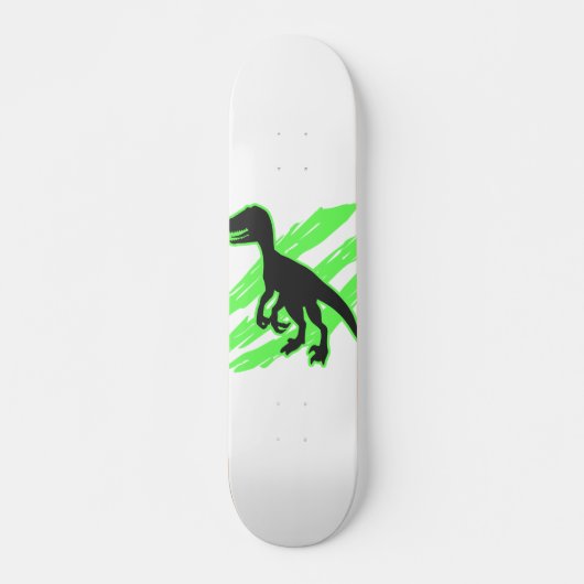 Skateboard Silhouette Velociraptor - Choisir la couleur arriè (Devant)