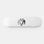 Skateboard Silver Aries le bélier Zodiac (Horz)