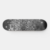 Skateboard Silver Gray Glitter Bokeh Glam 2 (Horz)