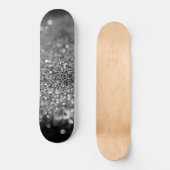 Skateboard Silver Gray Glitter Bokeh Glam 2 (Recto)