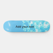 Skateboard Simple ciel bleu brillant étoiles ajouter votre te (Horz)