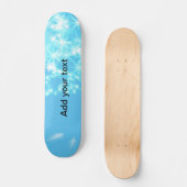 Skateboard Simple ciel bleu brillant étoiles ajouter votre te (Recto)