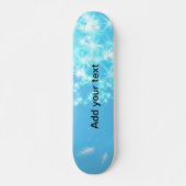 Skateboard Simple ciel bleu brillant étoiles ajouter votre te (Devant)