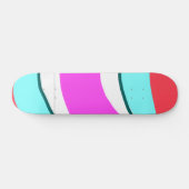 Skateboard simple coloré rouge personnalisé (Horz)