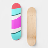 Skateboard simple coloré rouge personnalisé (Recto)