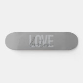 Skateboard Simple, cool, moderne, design urbain Love Boston (Horz)