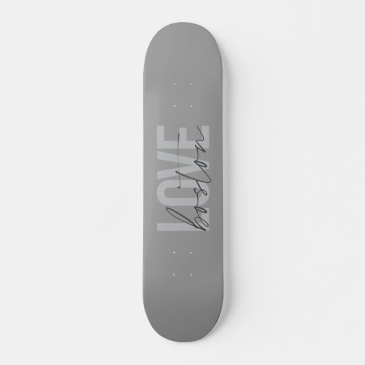 Skateboard Simple, cool, moderne, design urbain Love Boston (Devant)