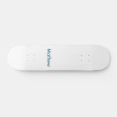 Skateboard simple lettre initiale monogramme ajouter votre no (Horz)