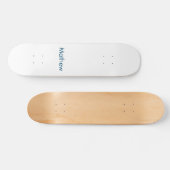 Skateboard simple lettre initiale monogramme ajouter votre no (Horz)