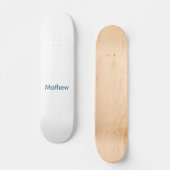 Skateboard simple lettre initiale monogramme ajouter votre no (Recto)