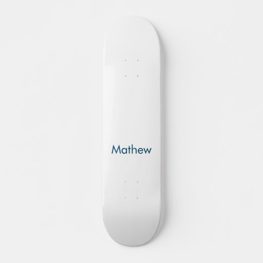 Skateboard simple lettre initiale monogramme ajouter votre no (Devant)