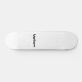 Skateboard simple lettre initiale monogramme ajouter votre no (Horz)