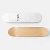 Skateboard simple lettre initiale monogramme ajouter votre no (Horz)