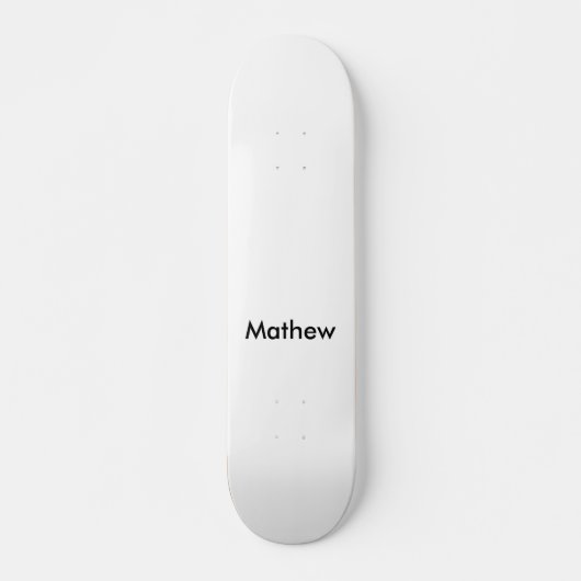 Skateboard simple lettre initiale monogramme ajouter votre no (Devant)