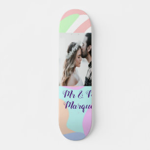 Skateboard simple minimal ajoutez votre nom photo peinture pa