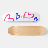 Skateboard SIMPLE MINIMAL.CUTIE AJOUTER NOM BÉBÉ cœur ajouter (Horz)