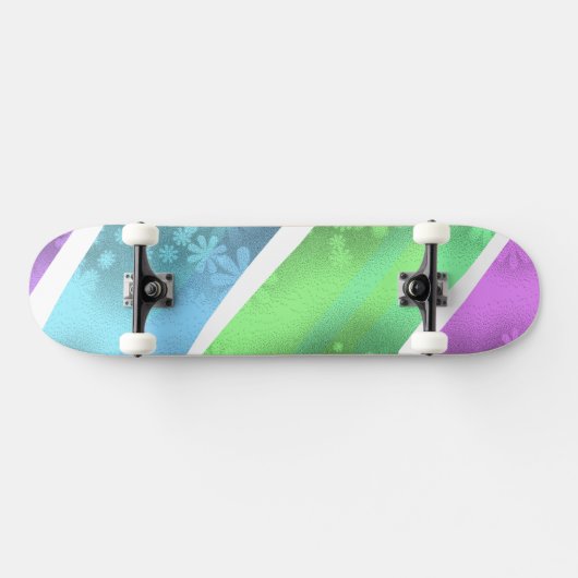 Skateboard simple minimal solid color custom personalized  (Horz)