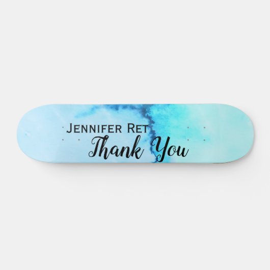 Skateboard simple minimum calligraphy thank you add nam (Horz)