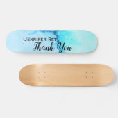 Skateboard simple minimum calligraphy thank you add nam (Horz)