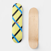 Skateboard Simple monogramme ajouter votre nom lettre man min (Recto)