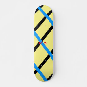 Skateboard Simple monogramme ajouter votre nom lettre man min