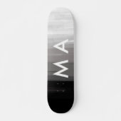 Skateboard Simple monogramme ajouter votre nom lettre man min (Devant)