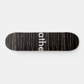 Skateboard Simple monogramme ajouter votre nom lettre man min (Horz)