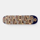 Skateboard simple nourriture mignon gang de hamburgers (Horz)