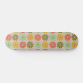 Skateboard Simple Pastel Vintage Flower Pattern (Horz)