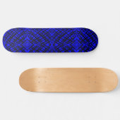 Skateboard Simple Scribble | Carreaux miroir | Bleu | (Horz)
