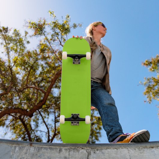 Skateboard Simple vert uni (Extérieur 1)