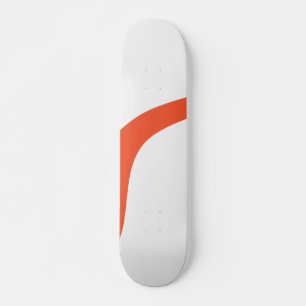 Skateboard Simple Waves 3 - Orange et blanc
