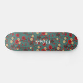 Skateboard Singe asiatique Sakura Cherry Tree Nom personnalis (Horz)