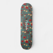 Skateboard Singe asiatique Sakura Cherry Tree Nom personnalis (Recto)