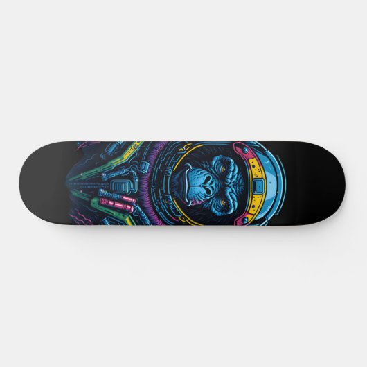 Skateboard singe astronaute (Horz)